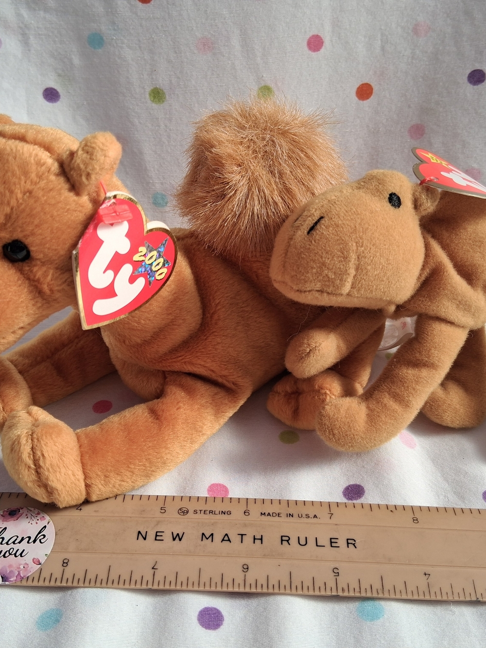 Ty Plush Camel Duo